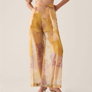 Pankaj & Nidhi sheer pants ANTHROPOLOGIE